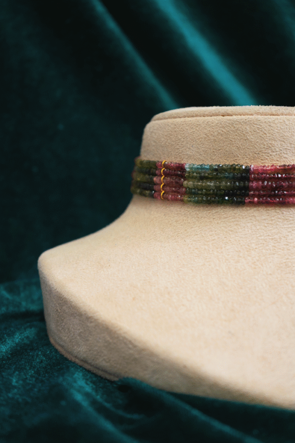 Tourmaline - necklace -silver