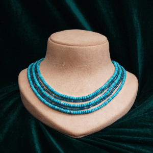 Turquoise - silver -necklace